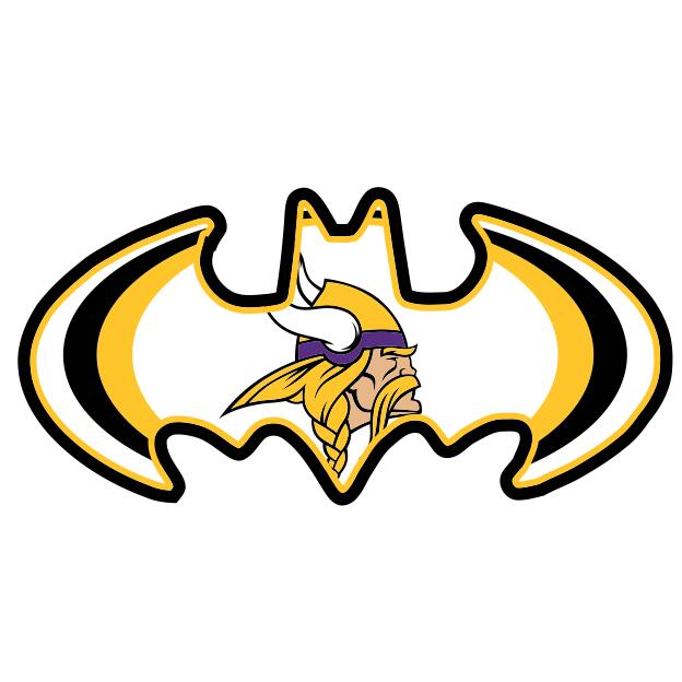 Minnesota Vikings Batman Logo iron on transfers